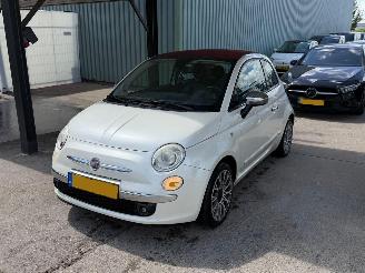 krockskadad bil auto Fiat 500 1.2 Cabrio Leder Automaat Nap 2010/7