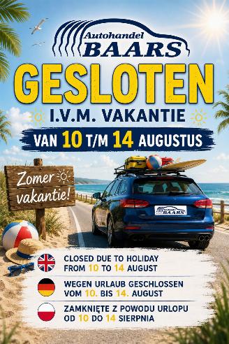 damaged passenger cars Audi  MA 10 AUG T/M VRIJ 14 AUG GESLOTEN IVM VAKANTIE 2026/7
