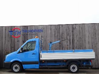 skadebil auto Volkswagen Crafter 2.0 TDi Open Laadbak Kraan Airco Cruise 120KW Euro 5 2013/10