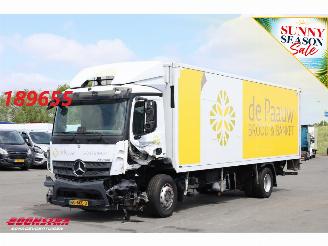 krockskadad bil vrachtwagen Mercedes Antos 2124 Koffer 8.60 Meter!! LBW Euro 6 2017/11