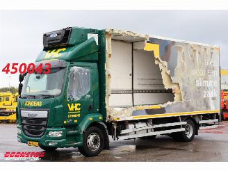 krockskadad bil vrachtwagen DAF LF 210 FA LBW Carrier Transicold 2xCompartments 313.910 km! 2016/2