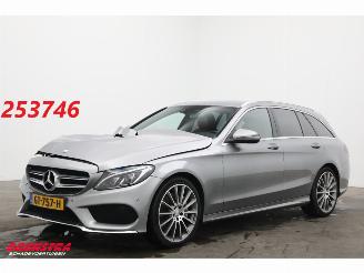 Damaged car Mercedes C-klasse Estate 300 CDI HYBRID Prestige AMG LED Leder Burmester SHZ PDC 2015/8