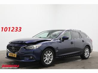 damaged passenger cars Mazda 6 Sportbreak 2.0 TS+ Lease Pack Navi Clima Cruise SHZ AHK 2013/6