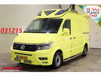 voitures fourgonnettes/vécules utilitaires Volkswagen Crafter 2.0 TDI 175 PK DSG Ambulance RTW LED Leder Luchtvering Cruise PDC 2019/11