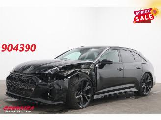 skadebil auto Audi Rs6 Avant 4.0 TFSI Quattro Dynamic Pano HUD 360° AHK B&O Memory 2023/7