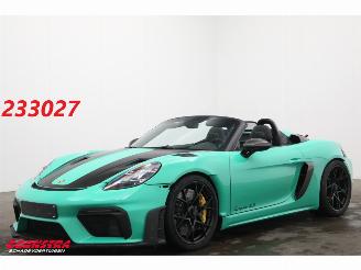 Damaged car Porsche 718 Spyder RS Weissach PCCB Chrono Lift PTS 227 Lightergreen 2024/3