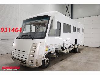 krockskadad bil camper Niesmann+Bischoff  Flair 800 ILW 70C20 Aut. Lucht Leder Dakairco Solar TV Hefbed 2014/7