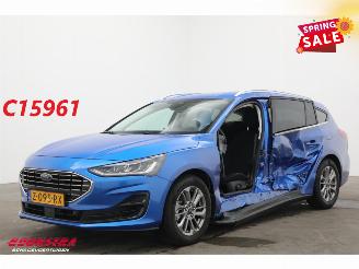 uszkodzony samochody osobowe Ford Focus 1.0 EcoBoost Hybrid Aut. Titanium LED Apple/Android Navi Clima Cruise AHK 2024/6