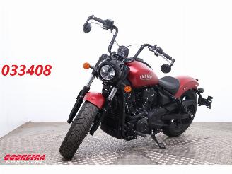 dommages motocyclettes  Indian Scout Bobber Limited ABS LED Cruise 140 km!! 2025/12