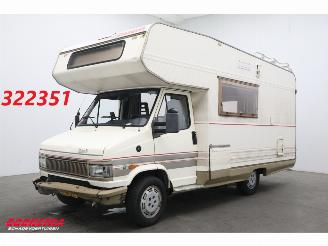 uszkodzony kampingi Dethleffs  Globetrotter Turbo D Luifel Fietsendrager 1993/1
