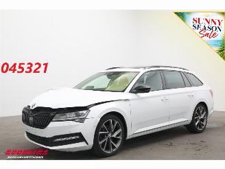 krockskadad bil auto Skoda Superb Combi 2.0 TDI 200 PK DSG SportLine LED ACC Virtual Camera LRHZ AHK 2024/5