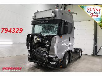 krockskadad bil vrachtwagen Scania S 590 Full Air Alcoa Standairco Retarder ACC 22.637 km! 2025/10