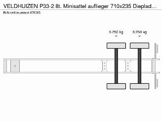 Veldhuizen  P33-2 8t. Minisattel auflieger 710x235 Dieplader Oprijplaten picture 15