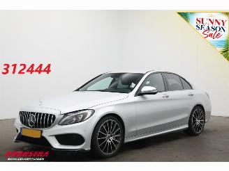Vaurioauto  passenger cars Mercedes C-klasse 300 Prestige AMG ACC Navi Clima Leder SHZ Camera PDC Bluetooth 2017/8