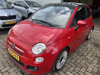 krockskadad bil auto Fiat 500 0.9  Automaat Twinair Lounge 2013/11