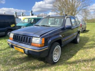 krockskadad bil auto Jeep Grand-cherokee 5.2I V8 AUTOMAAT AIRCO, 4WD, 4X4 1993/2