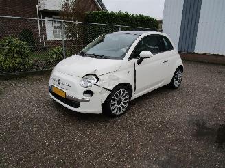 skadebil auto Fiat 500 Twin Air Navi Airco Panodak 2011/10