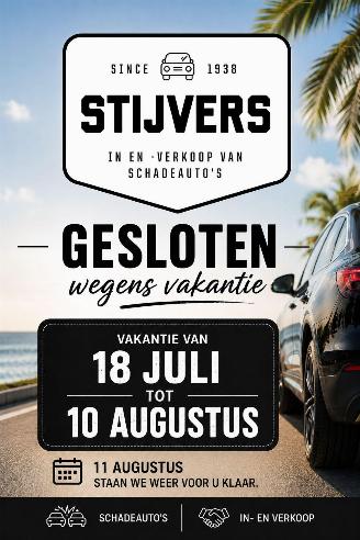 Avarii autoturisme Abarth  Gesloten wegens vakantie! 2026/1