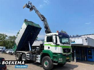 danneggiata veicoli industriali MAN TGS 32.400 6X6 Hiab 166Pro Remote Kipper Widespread Euro5 2009/1