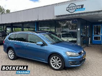 Schadeauto Volkswagen Golf Variant 2.0 TDI 150PK Highline DSG Panorama Standkachel Leer Navigatie F1 2013/9