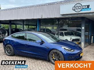 skadebil auto Tesla Model 3 Long Range RWD 75 kWh Panorama FSD-3 Stoelverwarming 360Camera 2019/12