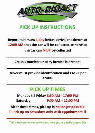 AC  PICK UP INSTRUCTIONS picture 2