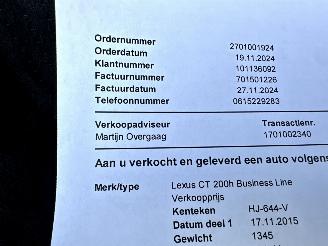 Lexus Ct 200h Hybrid 123pk aut Business Line - nap - navi - camera - dealer onderhouden - licht + regens + dimmend spiegel picture 36