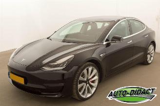 Voiture accidenté Tesla Model 3 Performance AWD 75 KWH 2019/12